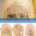 Virgin hair transparent lace blonde 613 bob wig human hair 4x4 lace closure wig red orange pink purple 613 bob cut wig pervin